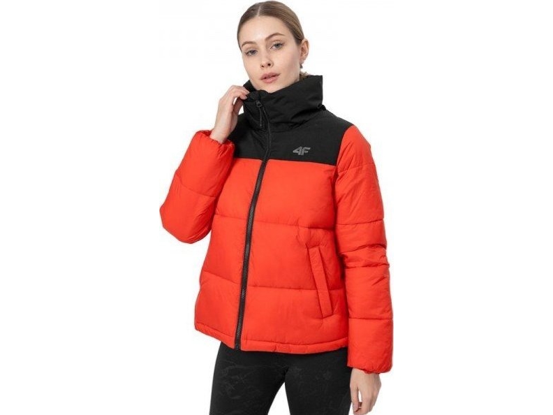 Women's Jacket 4F Red H4z22 Kudp014 62S