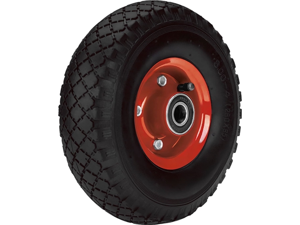 Blow hjul 26 cm til trillebør/stavle - 260x85 3.00/4 - rød