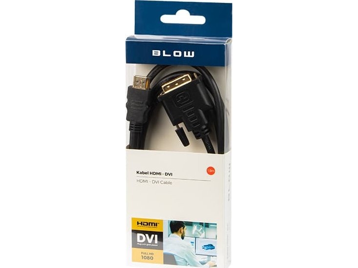 Blow Hdmi - Dvi-D Kabel 1,5 M Sort (92-021#)
