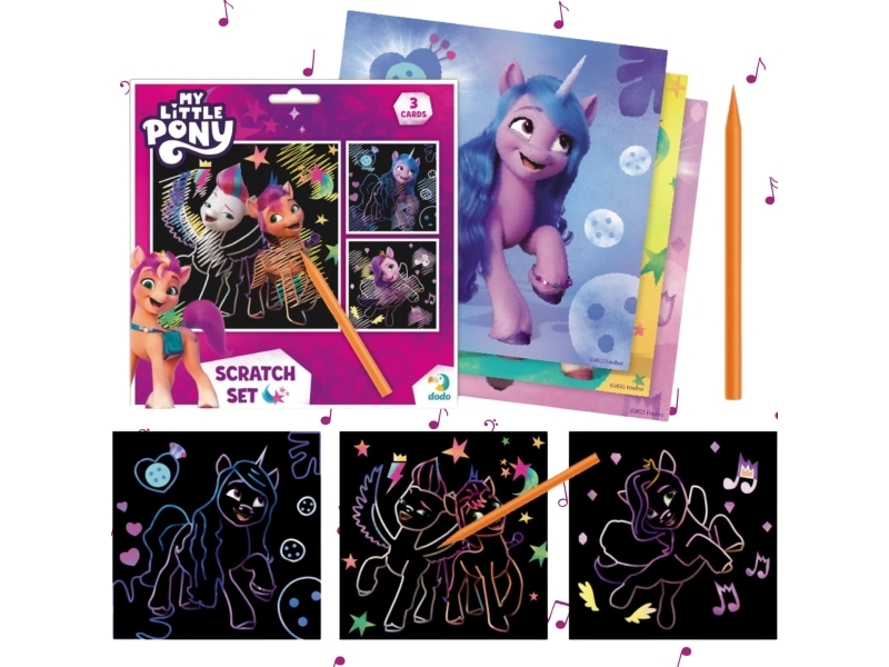 Dodo Artistic Drap My Little Pony Scratch Painting For Children
