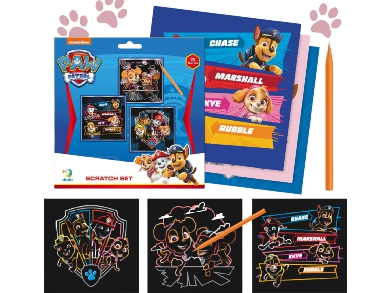Dodo Artistic Psi Patrol Scratch Painting Board