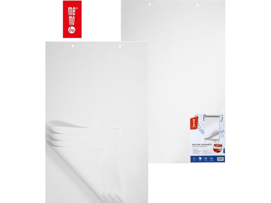 Flipchart MemoBe Blok do flipchartu MemoBe 65x100cm gładki (20)
