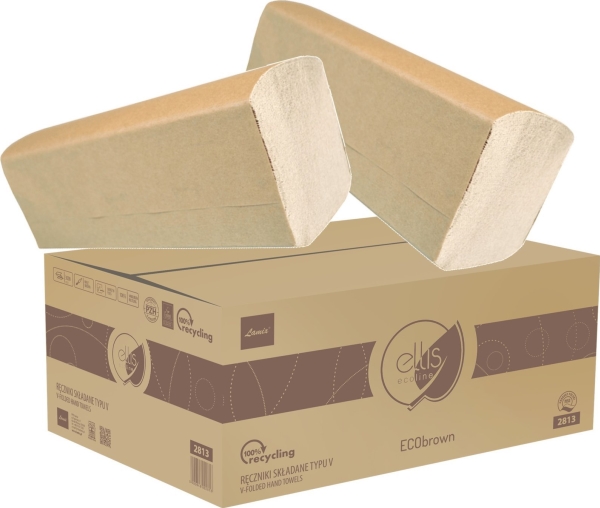 Ellis Ecobrown V-Fold 2in kierrätetty taitettu pyyhe -