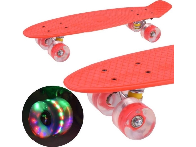 Hulajnoga Jokomisiada Fiszka ze świecącymi kółkami Deskorolka SP0715