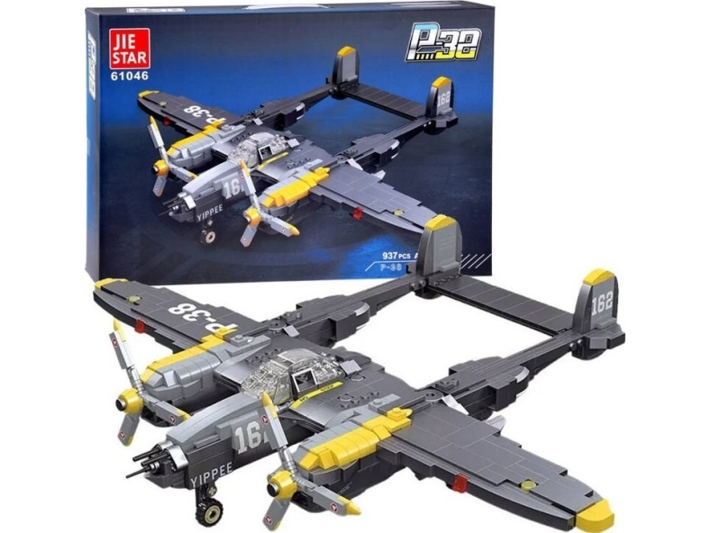 Jokomisiada Tekniske blokke kampfly jager P-38 937 ele ZA4623