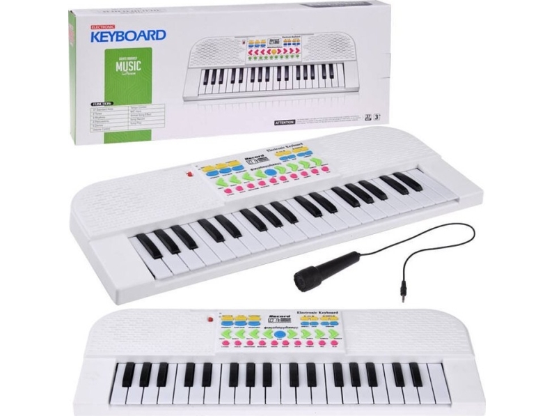 Jokomisiada Organki mini keyboard-legetøj til børn 37 taster mikrofon IN0160