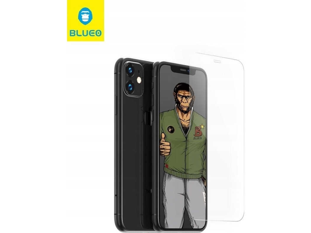 Blueo Szklo Hartowane 5D Mr. Monkey Glass Til Samsung Galaxy A14 4G / A14 5G Sort (Strong Lite)