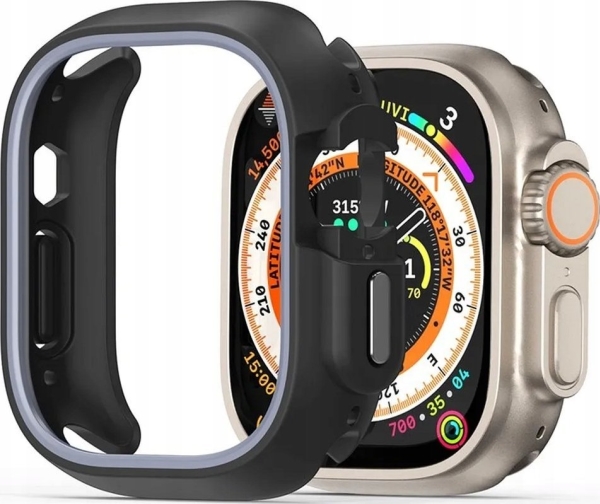 Dux Ducis Bamo Etui Til Apple Watch Ultra / Ultra 2 49 Mm Sort-Grå