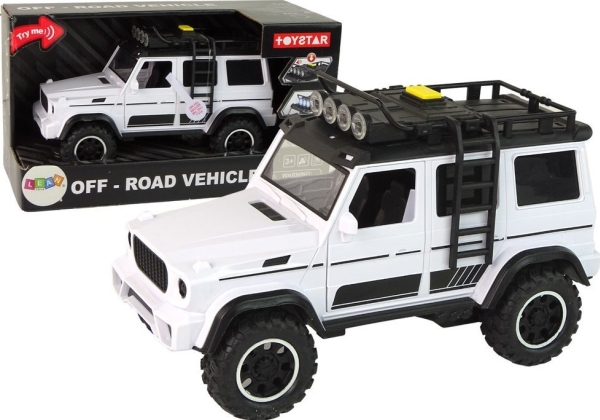 LeanToys terrängbil vit med ljud och ljus 1:14 | Leksaker - Bilar och andra fordon - Leksaksbilar | GameStuff