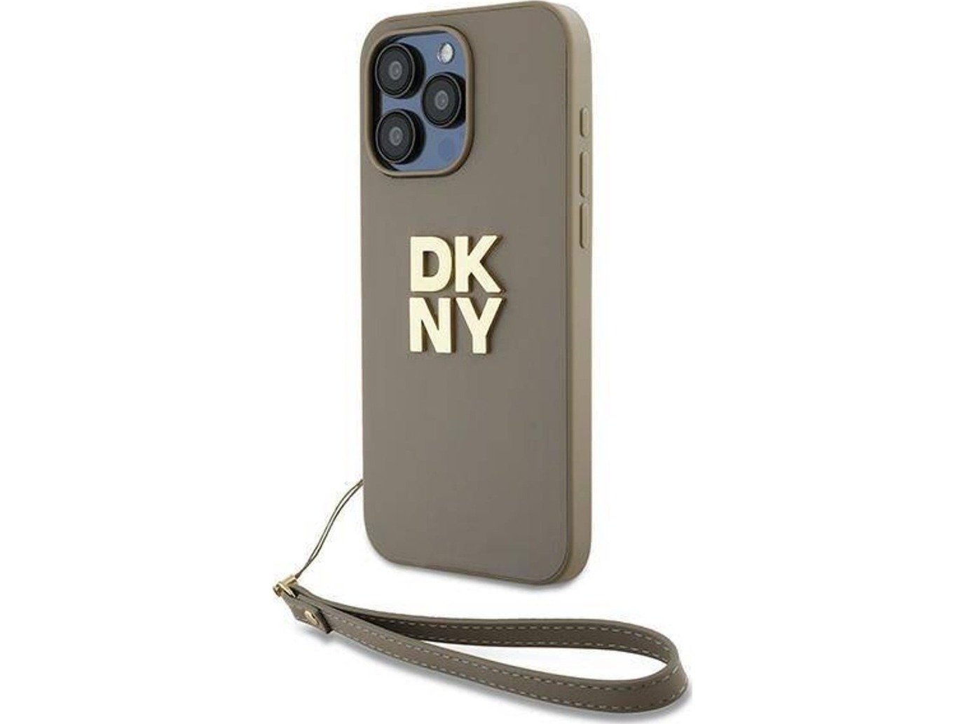 Dkny Dkny Håndledsrem Med Logo Iphone 15 Pro-Etui (Beige)