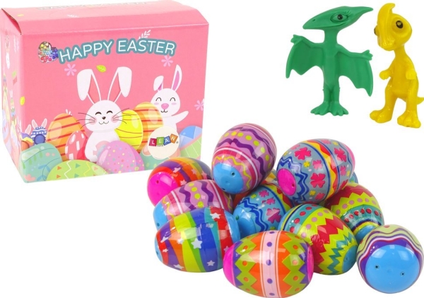 Lean Toys Dinozaurų Figūrėlių Rinkinys Velykoms, 18 Vnt