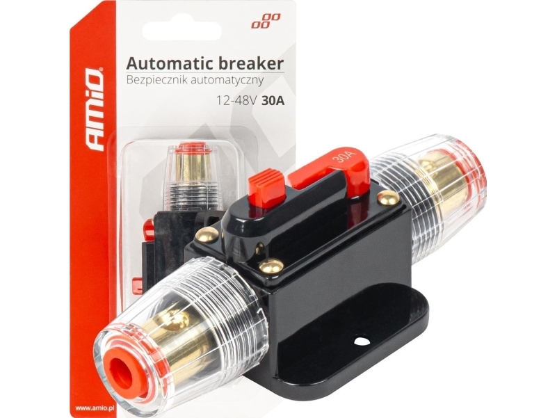 AMiO Automotive automatisk säkring 30a 12v 24v 48v amio-03816 | Tele & GPS - Mobil tillbehör - Övriga tillbehör | GameStuff