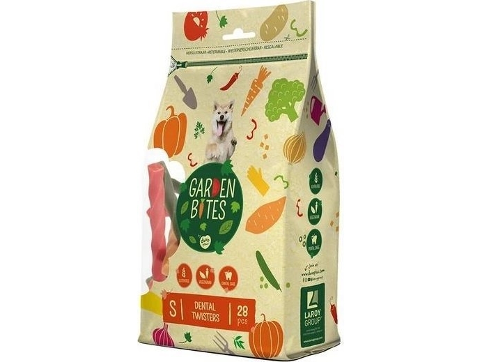 Duvo+ GARDEN BITES DENTAL TWISTERS S 13 cm, 28 stk, 3/36