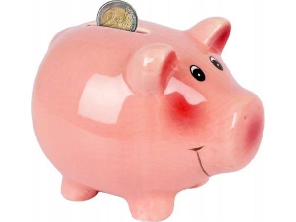 Koopman Spargris keramik rosa öppen 11,5x9,1x9,1 cm | Baby & barn - Dekoration - Burkar och krukor | GameStuff