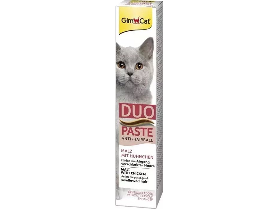 TRITON GIMBORN Gim Cat Paste Anti-Hairball Duo malt med kyckling 50g | Sällskapsdjur - Katt - Tillskott & olier | GameStuff