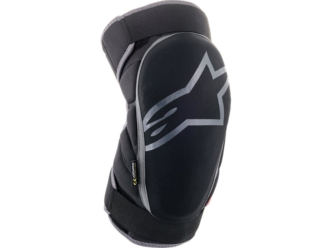 Alpinestars knäskydd ALPINESTARS VECTOR KNEE PROTECTORS, Svart Antracit Röd, Skyddsnivå 1 Storlek: S/M | Cykling - Kläder - Skydd | GameStuff