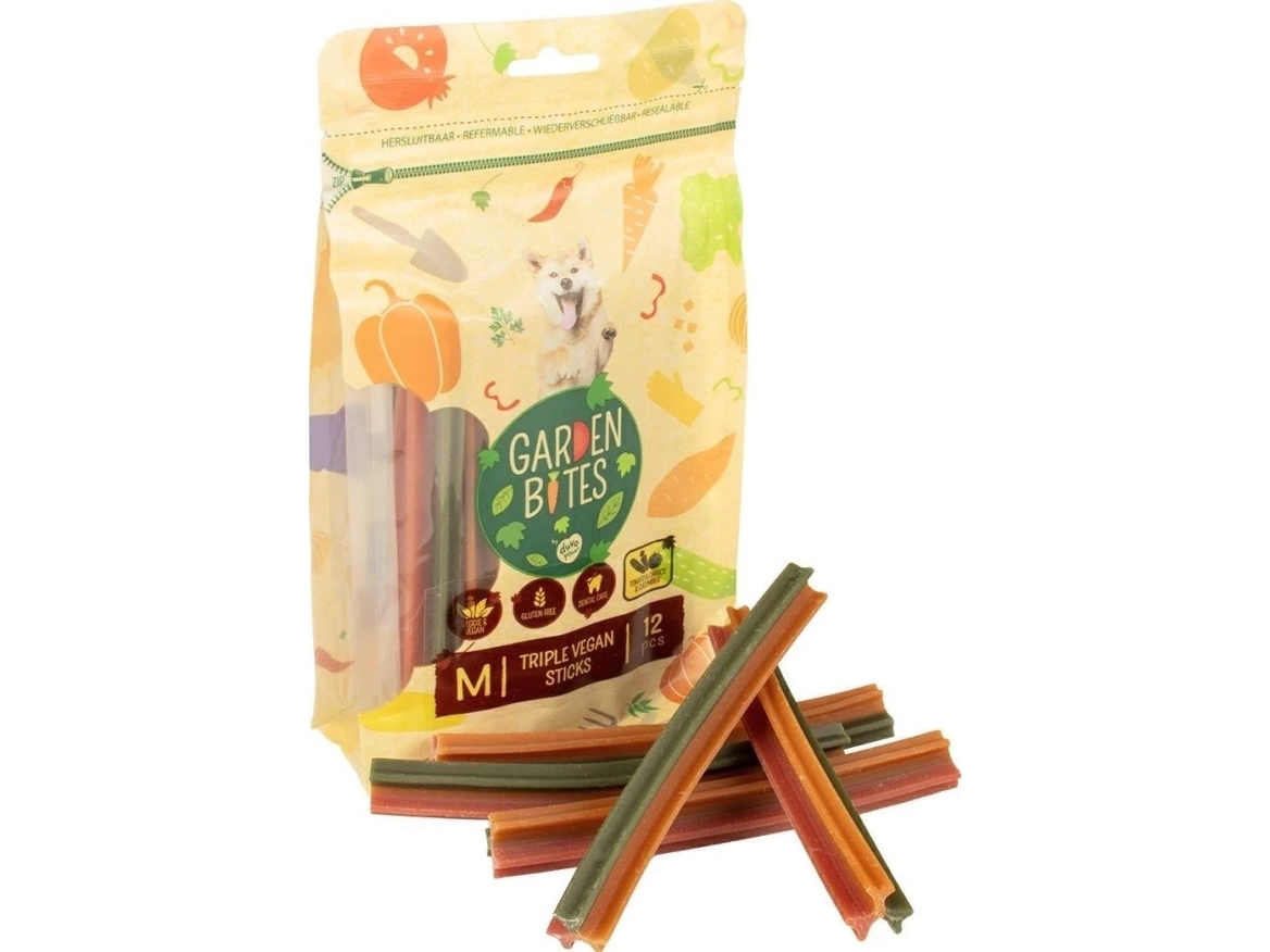 Duvo+ GARDEN BITES VEGAN TRIPLE STICKS M 15 cm, 12 stk 3/36