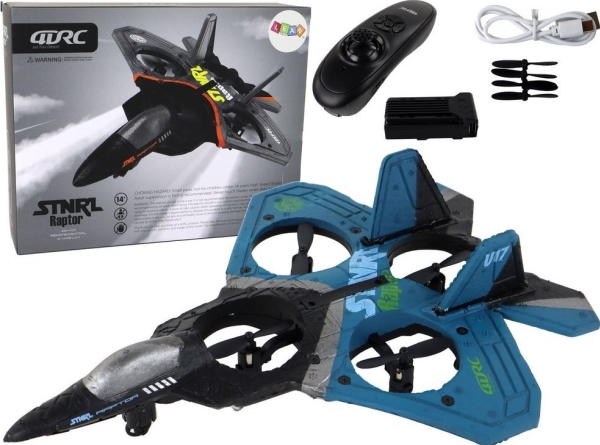LeanToys stridsflygplan R/C lampor mörkblå | Radiostyrd - Modellflygplan - Motormodellflygplan | GameStuff