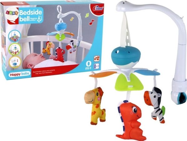 Kūdikių lovelės karuselė Lean Toys su garsais