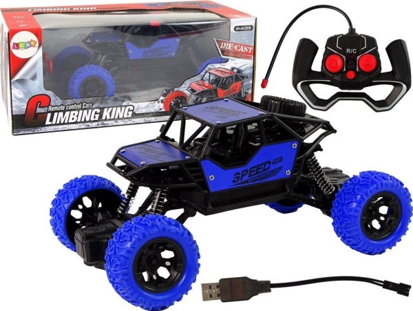 LeanToys Kauko-ohjattava maastoauto R/C 1:18 Sininen.