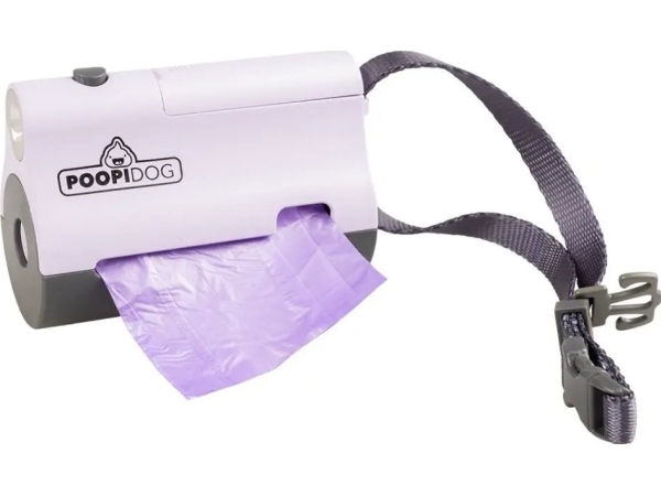 Duvo+ Duvo+ Duvo+ koiran pussiannostelija taskulampulla violetti