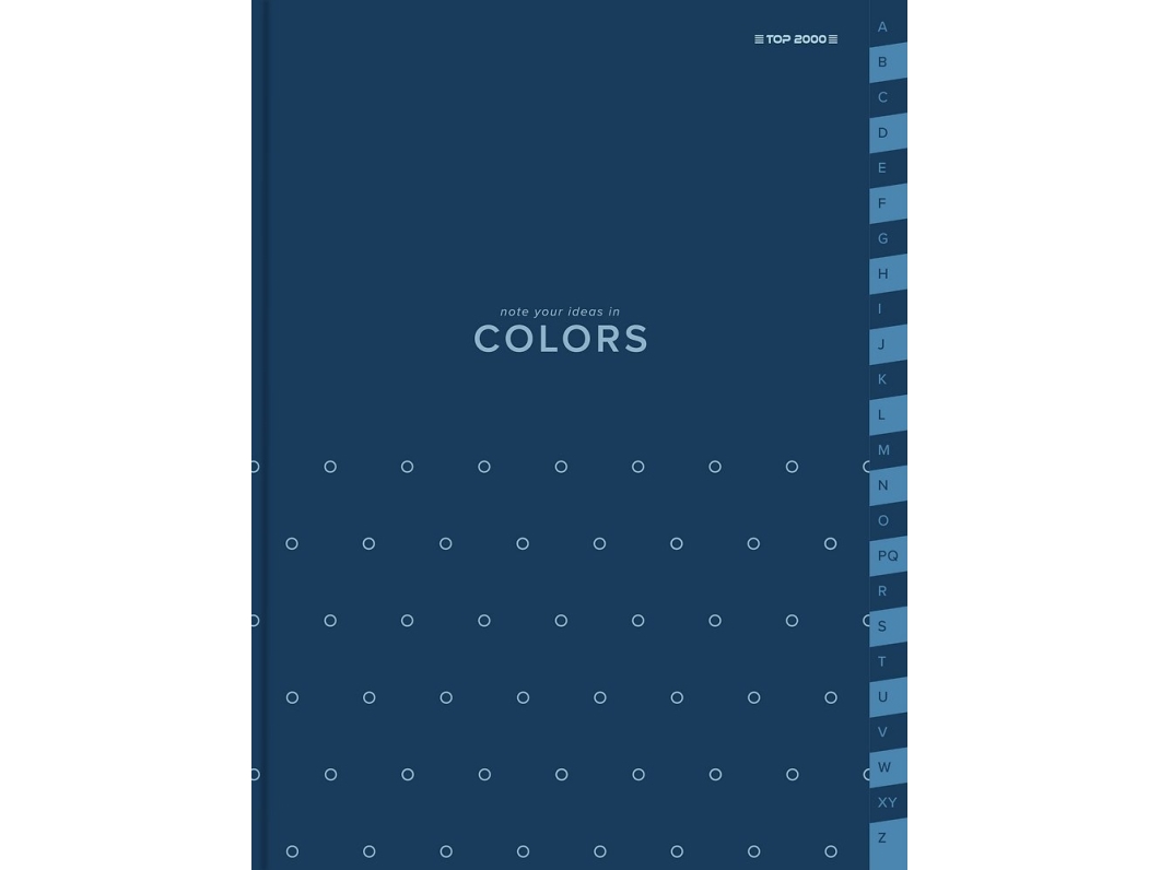 Top 2000 skindeks Top 2000 Colors A4/96k ternet blå