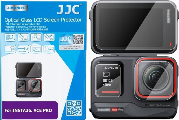 Jjc Lens Shield Gehärtetes Glas Objektiv Abdeckung Für Led Bildschirm Insta360 Ace Pro / Gsp-Acepro