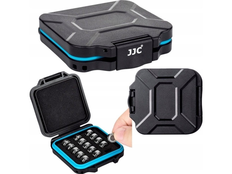 Jjc Etui Til Batterier, Boks Til Knapcellebatterier (15 Stk.) Lr44/Ag13/A76/Sr44/Mcr-Lr44 X15