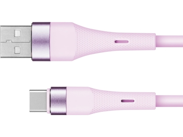 Kruger&Ampmatz Usb-Kabel Usb - Usb Typ C Kabel 1 M Silikon Rosa Kruger&Ampmatz Basic