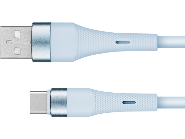 Usb-Kabel Kruger&Ampmatz Usb-Kabel - Usb Typ C 1 M Silikon Blau Kruger&Ampmatz Basic