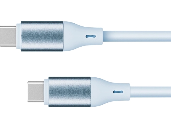 Usb Tipas C – C Tipo Usb Kabelis 1 M Silikono Mėlynas Kruger & Matz Basic