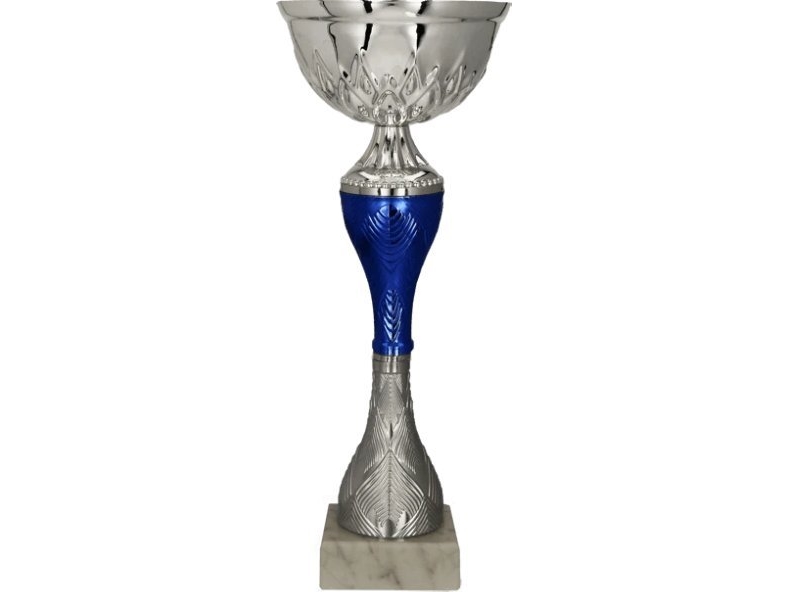Victoria Sport Pokal Metall Silber-Blau