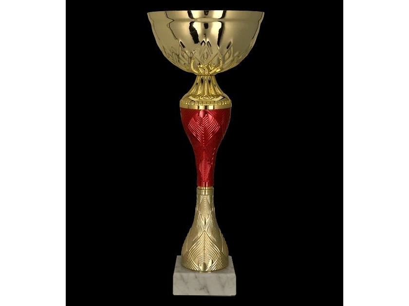 Victoria Sport Guld-röd metallkopp | Sport & Träning - Sportutrustning - Troféer | GameStuff