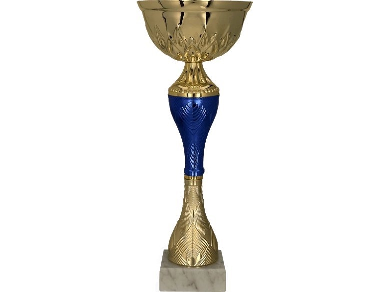 Victoria Sport pokal i metal guld-blå