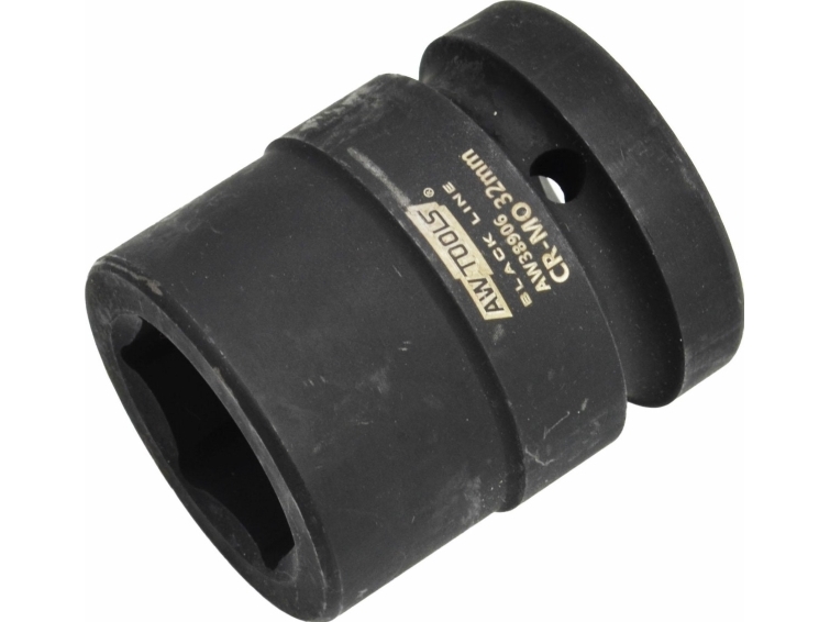 AWTools hylsa slag 6-kant 1 kort 36mm BLACK LINE