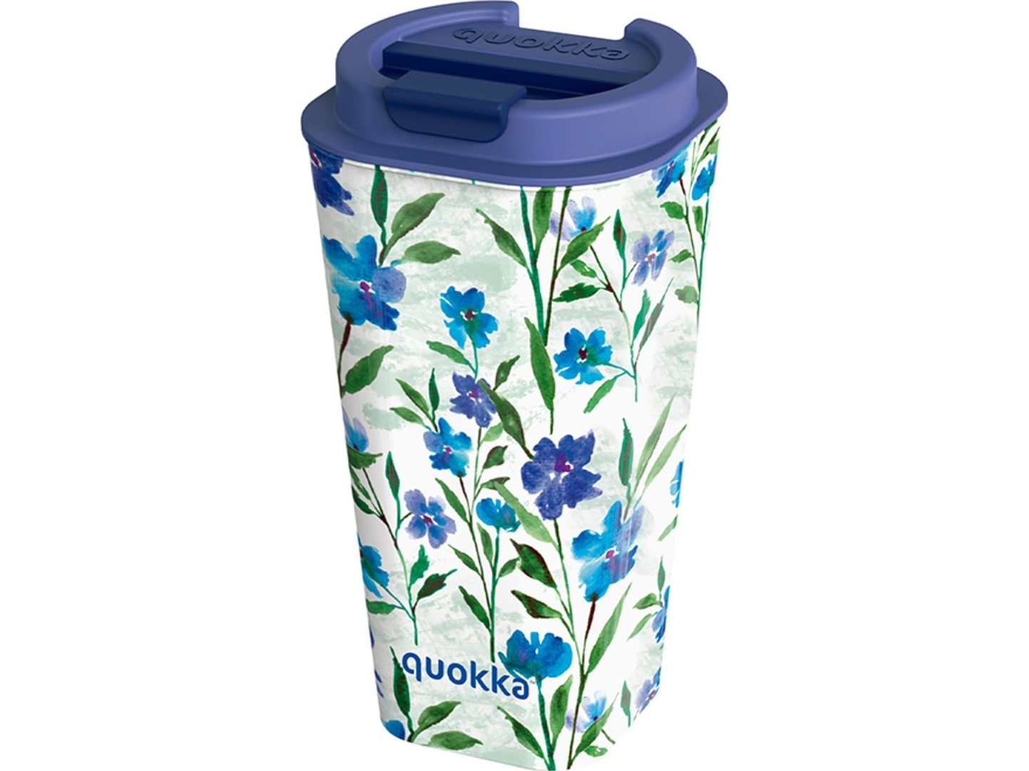 Quokka Caf&eacute; Doble Pared termosmugg - mugg med dubbla v&auml;ggar 450 ml (Ditsy Bloom)