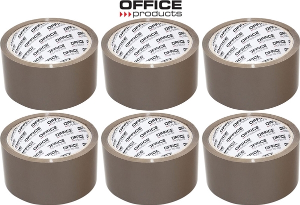 Office Products Taśma pakowa 48mm/50y Hot-melt brązowa (6)