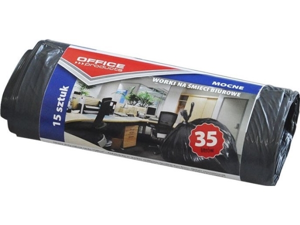 Office Products Affaldsposer 35L Ldpe Sort (1 -