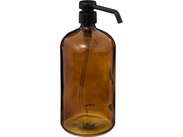 Tvålpump 5five Tvålpump, badvätska, glas, 1 l | Rengöring - Personlig vård - Tvål & dispensrar | GameStuff