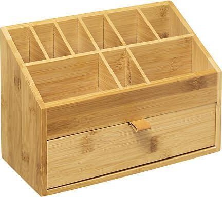5five bambus-organizer til kosmetik, skuffe og 9 rum