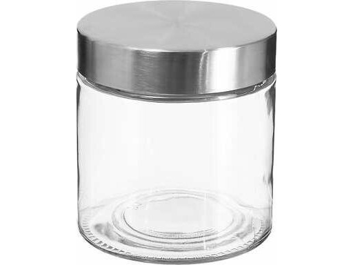 5Five Madkasse I Glas Med Låg I Rustfrit Stål, 750 Ml