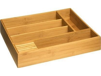 5five Bestickförvaring i bambu, 5 fack, 38 x 28 cm | Köksapparater - Storköksutrustning - Inventarier - Bord & tillbehör | GameStuff