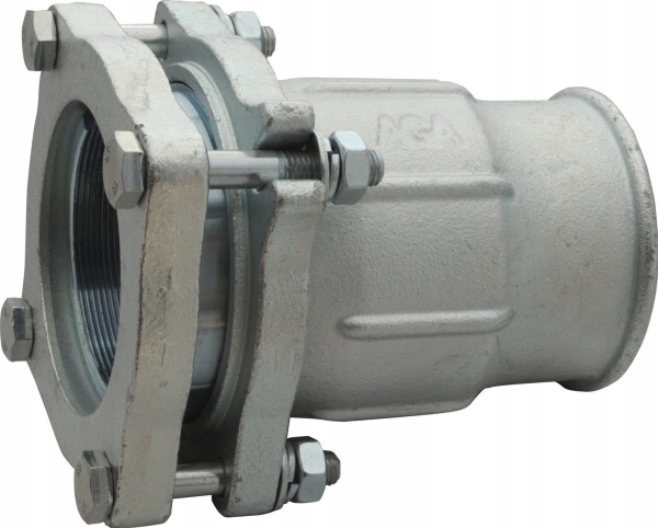 AGAflex Agaflex-puristusliitin teräksen ja sinisen (PE) putken paljaaseen päähän, jossa on 2 1/2 sisäkierre 10020017