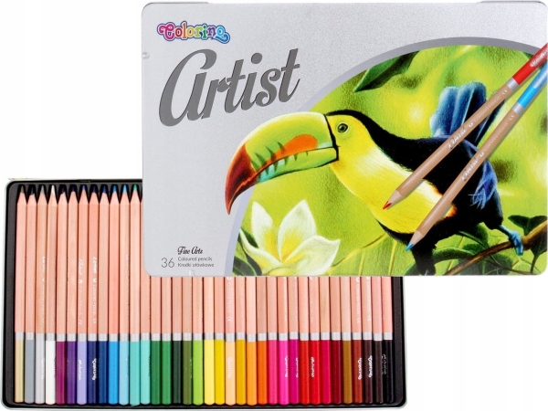 Mfp Paper Crayons 36 Pcs Metal Box 6300628
