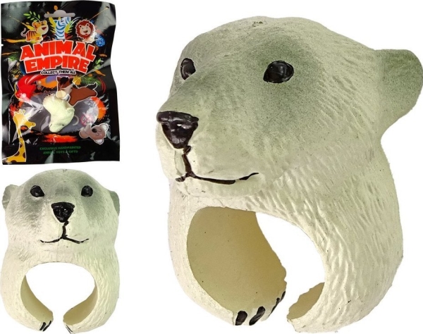 Leantoys Hand Ring Figur Bildungstiere Weißer Bär