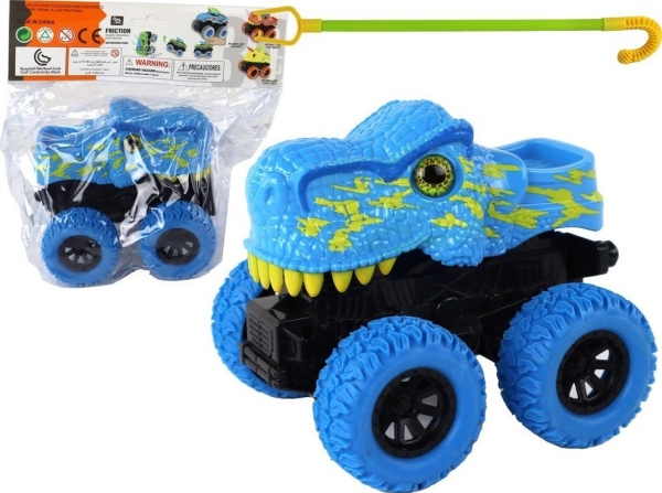 Leantoys Terrænkøretøj Push Tyrannosaurus Rex Gummihjul Blå
