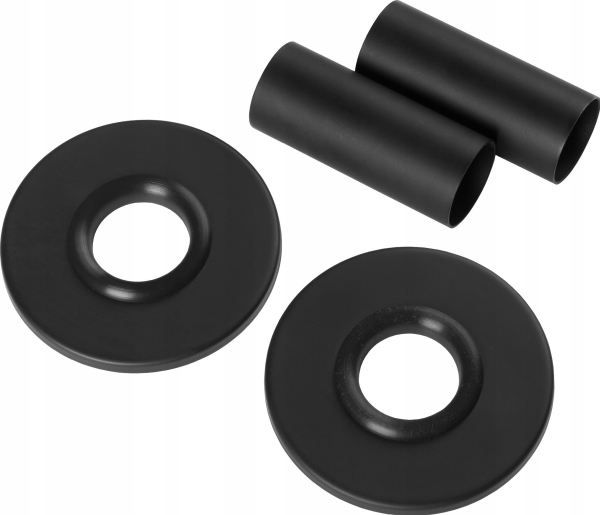 Invena-afdækning til radiatortilslutning, sort UA-11-C15