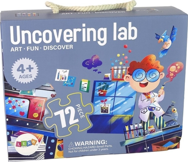 Puzzle Dėlionė Lean Toys Laboratorija 72 Detalių