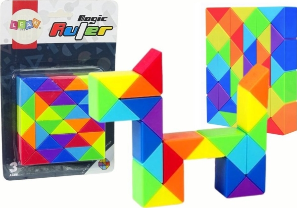 LeanToys Gra Logiczna Magiczna Kostka til sortering/bygning af slanger (15999)