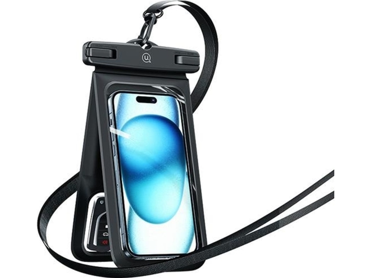 Usams Wasserfestes Doppeltes Etui 6.7" Ip68 Schwarz (Yd014) Fsd1401